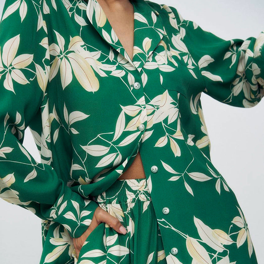 Floral Green 2-piece Set