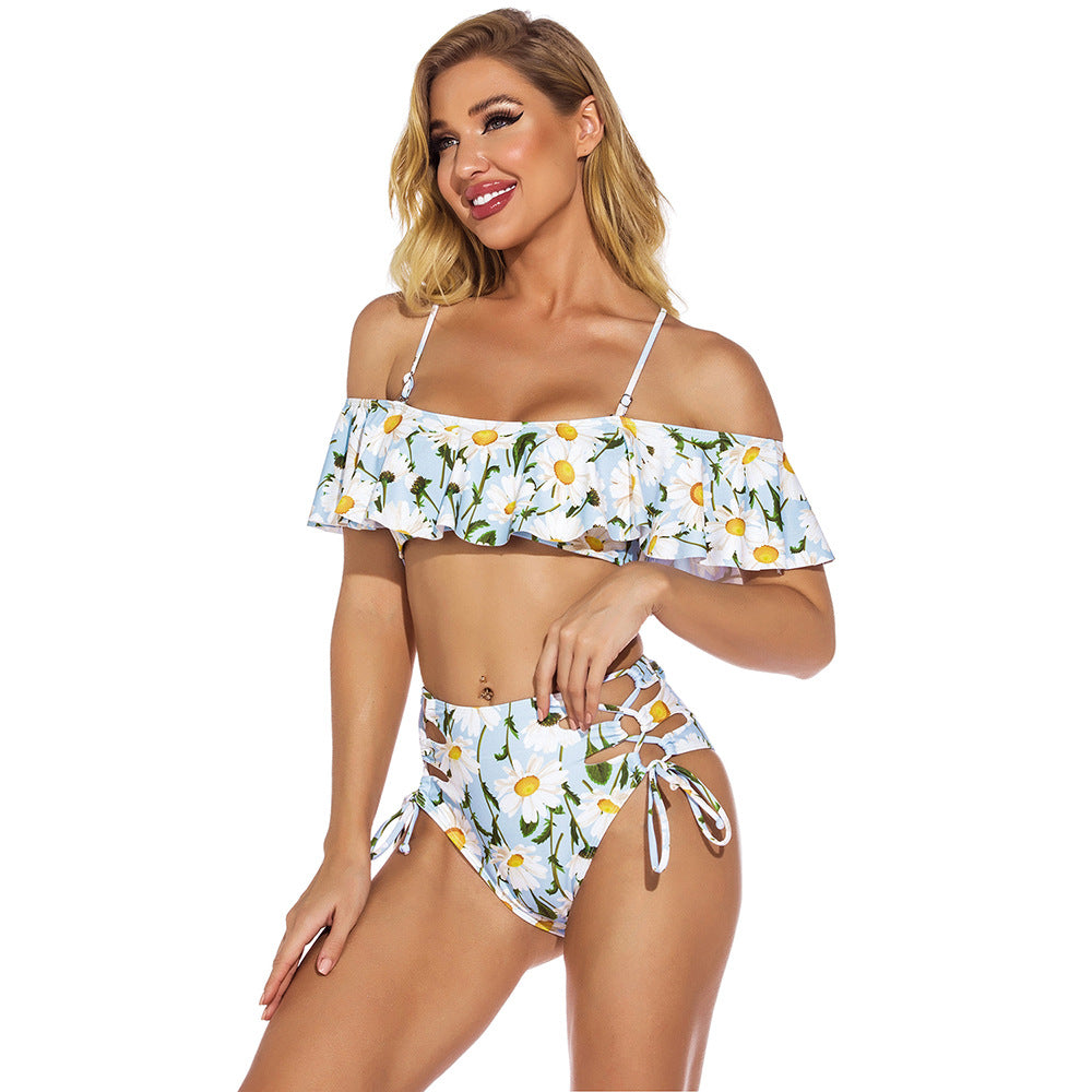 Floral Ruffled Bikini