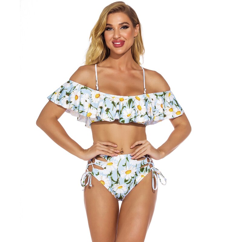 Floral Ruffled Bikini