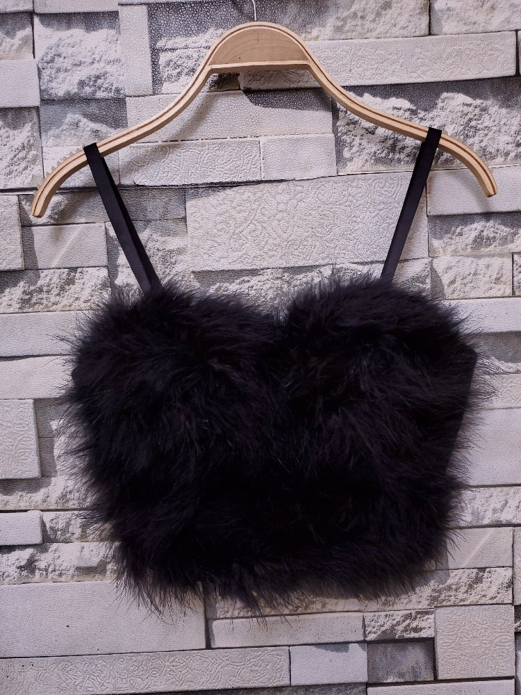 Fur Crop Top