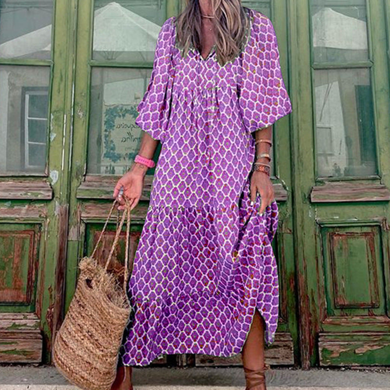 Bohemian Printed Dress