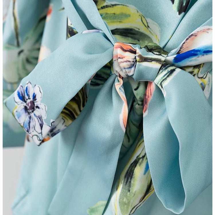 The Floral Blue Suit