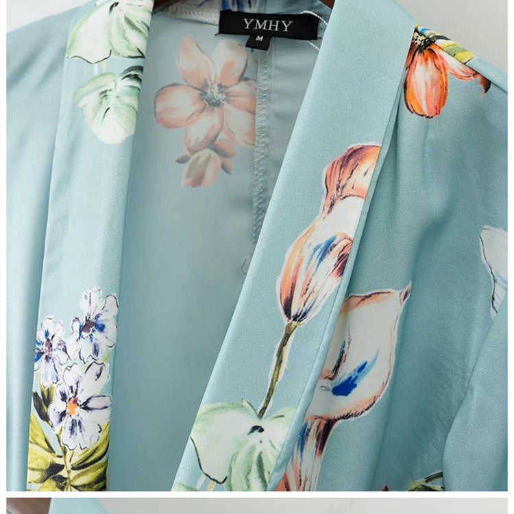 The Floral Blue Suit