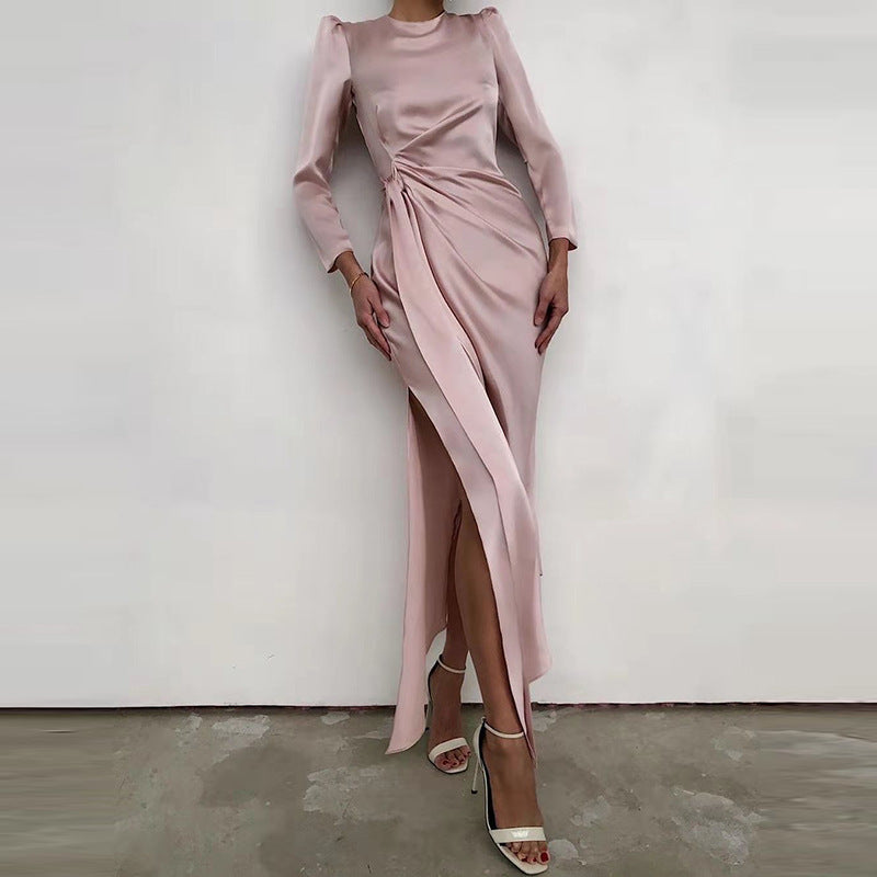 Satin Slit Outfit