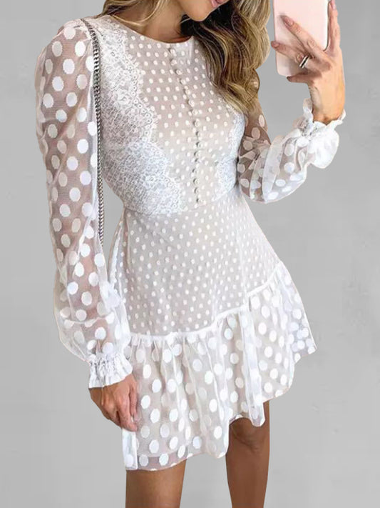 Lace Polka Dot Dress